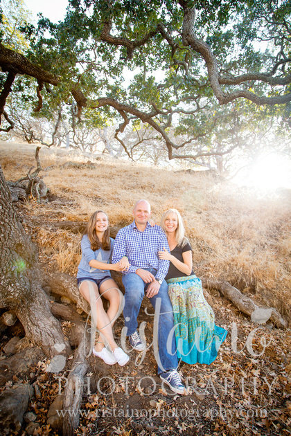 Family photos in the mountain foothills in Walnut Creek California