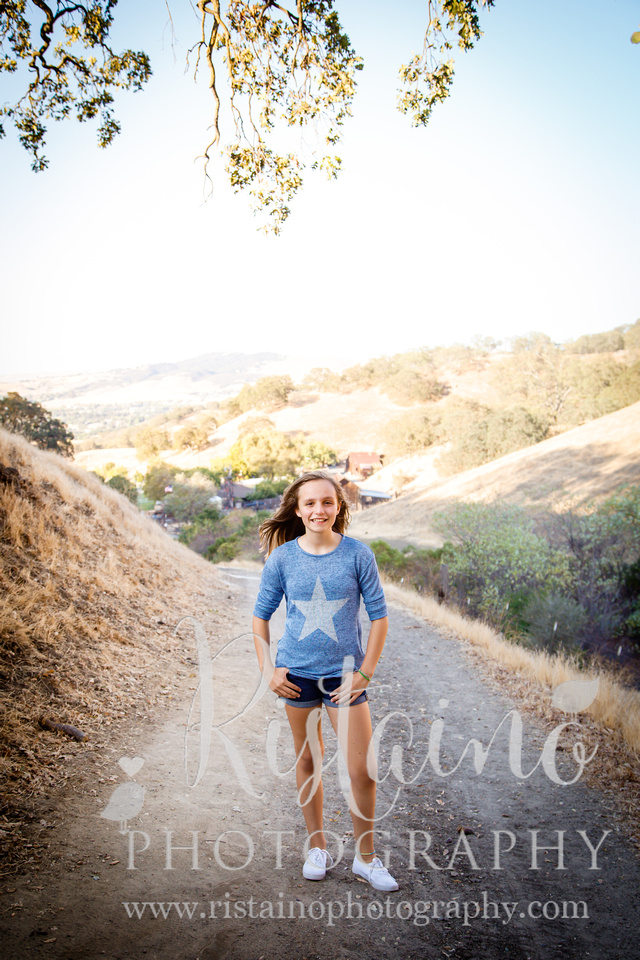 Family photos in the mountain foothills in Walnut Creek California